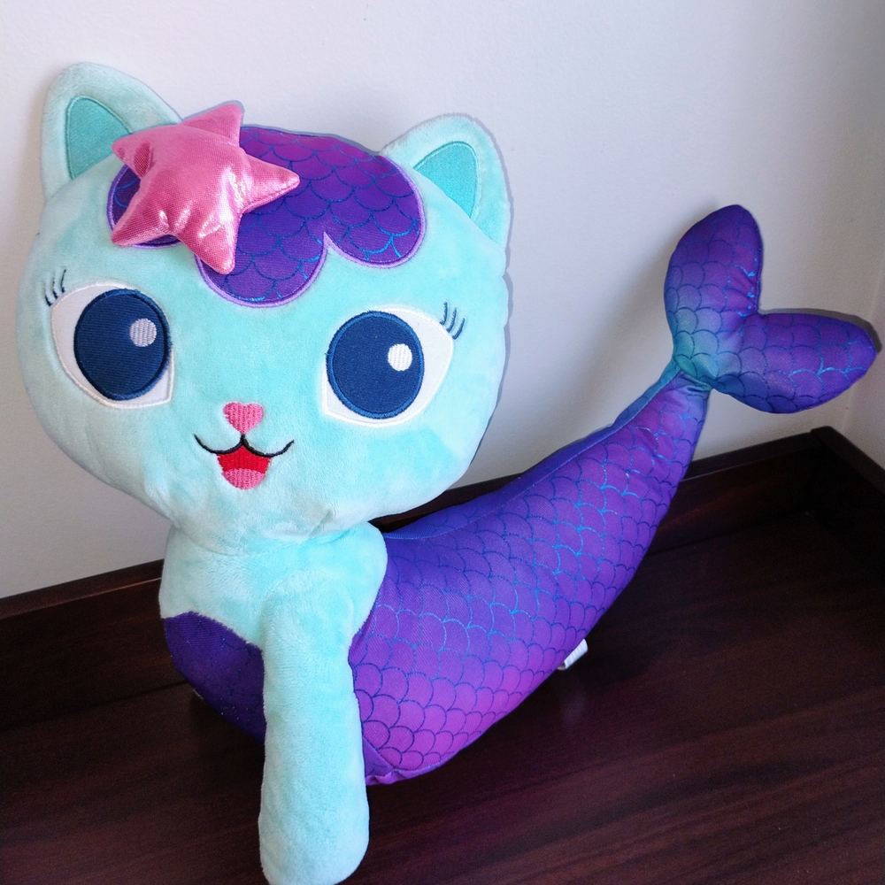 Large Gabby's Dollhouse MerCat Stuffed Animal